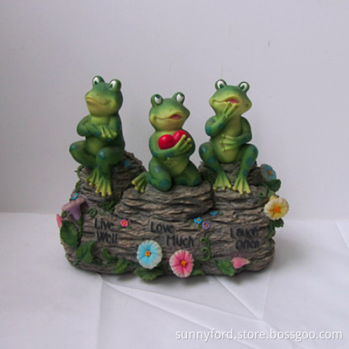 Resin Frog Figurine, Frog Craft Decoration (SFR1006)